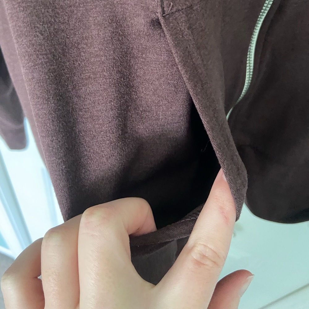 vuori brown halo knit zip up jacket - Picture 6 of 7
